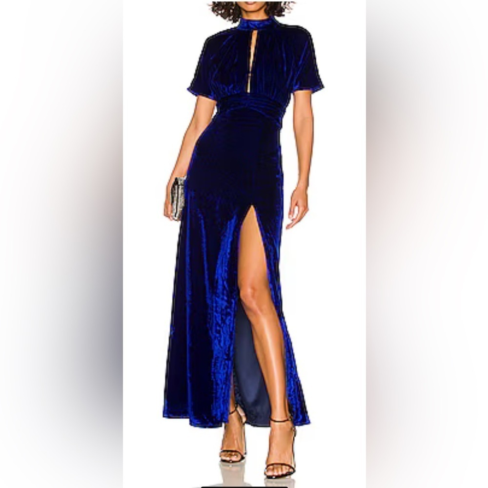 Lovers + Friends Navy Maxi Dress Size Small